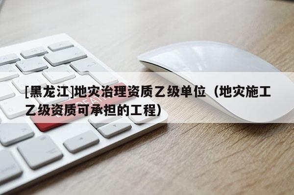 [黑龍江]地災治理資質乙級單位（地災施工乙級資質可承擔的工程）