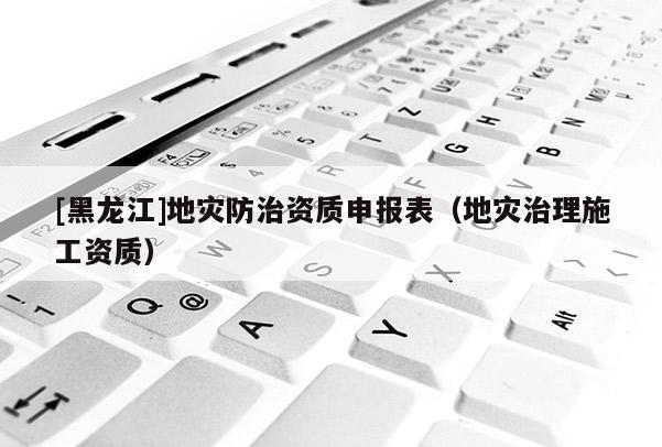 [黑龍江]地災防治資質申報表（地災治理施工資質）