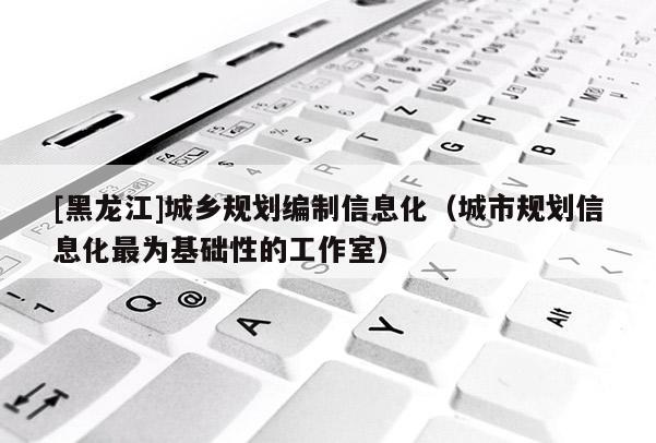 [黑龍江]城鄉規劃編制信息化（城市規劃信息化最為基礎性的工作室）