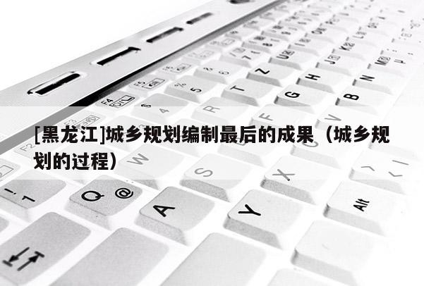 [黑龍江]城鄉規劃編制最后的成果（城鄉規劃的過程）
