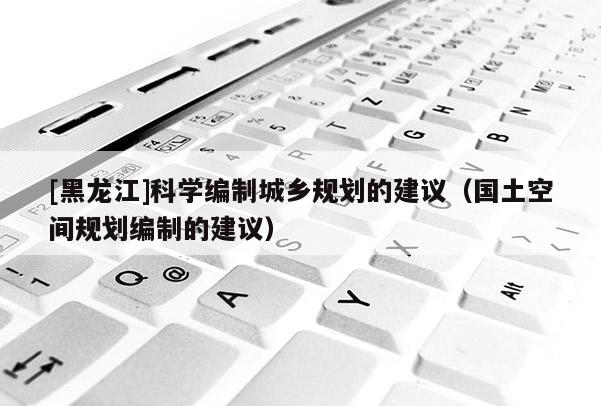 [黑龍江]科學編制城鄉規劃的建議（國土空間規劃編制的建議）