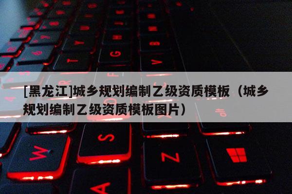 [黑龍江]城鄉規劃編制乙級資質模板（城鄉規劃編制乙級資質模板圖片）