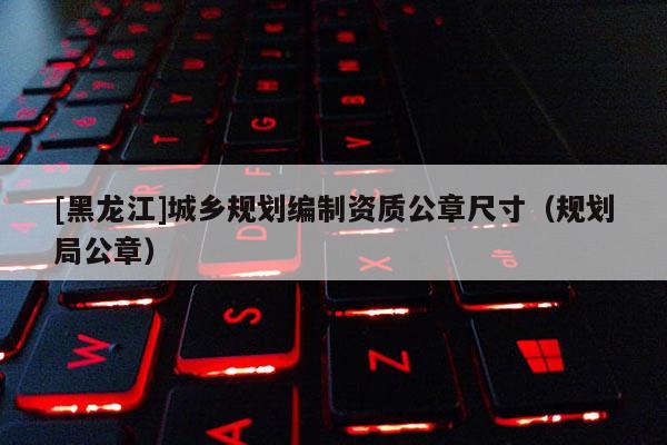 [黑龍江]城鄉(xiāng)規(guī)劃編制資質公章尺寸（規(guī)劃局公章）