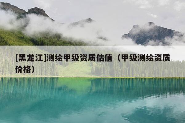 [黑龍江]測繪甲級資質估值（甲級測繪資質價格）