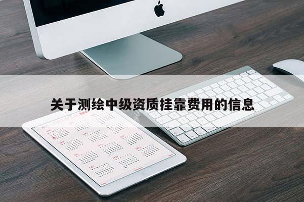 關于測繪中級資質掛靠費用的信息